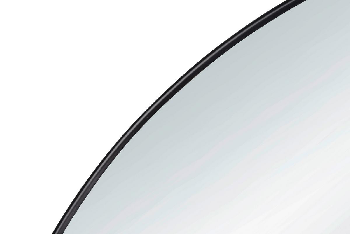 Zrkadlo ESRA čierna 50cm - čierna, Modern, kov/sklo (50cm) - Mömax