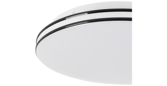 LED-Deckenleuchte Fritzi Ø 30 cm - Schwarz/Weiß, MODERN, Kunststoff/Metall (30/6,5cm) - Luca Bessoni