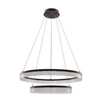 LED-Pendelleuchte 32-35561 Frozi - Transparent/Schwarz, Design, Kunststoff/Metall (60/60/120cm)