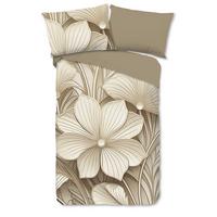 WENDEBETTWÄSCHE ARTDECO - Taupe/Sandfarben, Basics, Textil (140/200cm)