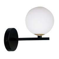 Wandleuchte 21-01221 Kama - Goldfarben/Schwarz, KONVENTIONELL, Metall (20/12/19cm)