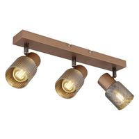 Strahler Bihana - Chromfarben/Schwarz, MODERN, Glas/Metall (41/12/12,5cm) - James Wood