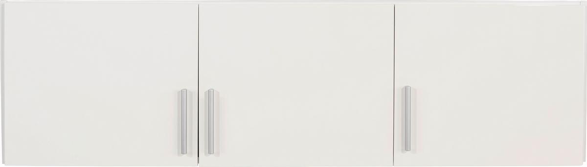 Aufsatzschrank 136cm Celle, Weiß - Weiß Hochglanz/Weiß, MODERN, Holz (136/40/54cm)