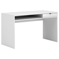 Schreibtisch Hofis Weiß B: 60 cm - Weiß, Design, Holzwerkstoff/Kunststoff (130/60/76cm) - MID.YOU