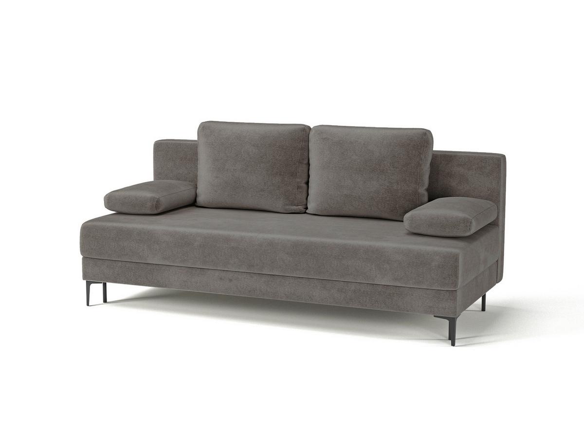 Schlafsofa Leipzig Dunkelgrau B: 200cm - Dunkelgrau/Schwarz, Design, Textil (200/78,5/88cm) - MID.YOU