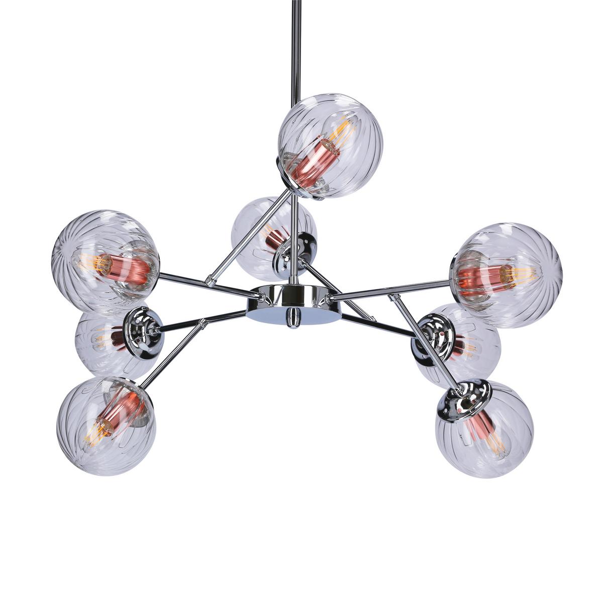 Pendelleuchte 38-67289 Best - Chromfarben, Design, Metall (75/70cm)