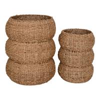 Korbset Sarbas Hellbraun B: 35 Cm - Hellbraun, Basics, Naturmaterialien (35/45/35cm)
