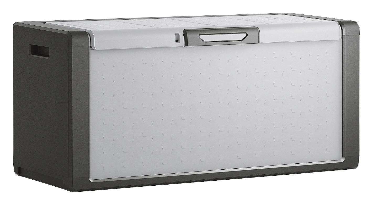 Kissenbox Wasserdicht Titan 118x55x49 cm 300 L Grau - Schwarz/Grau, Basics, Kunststoff (118/55/49cm) - Keter