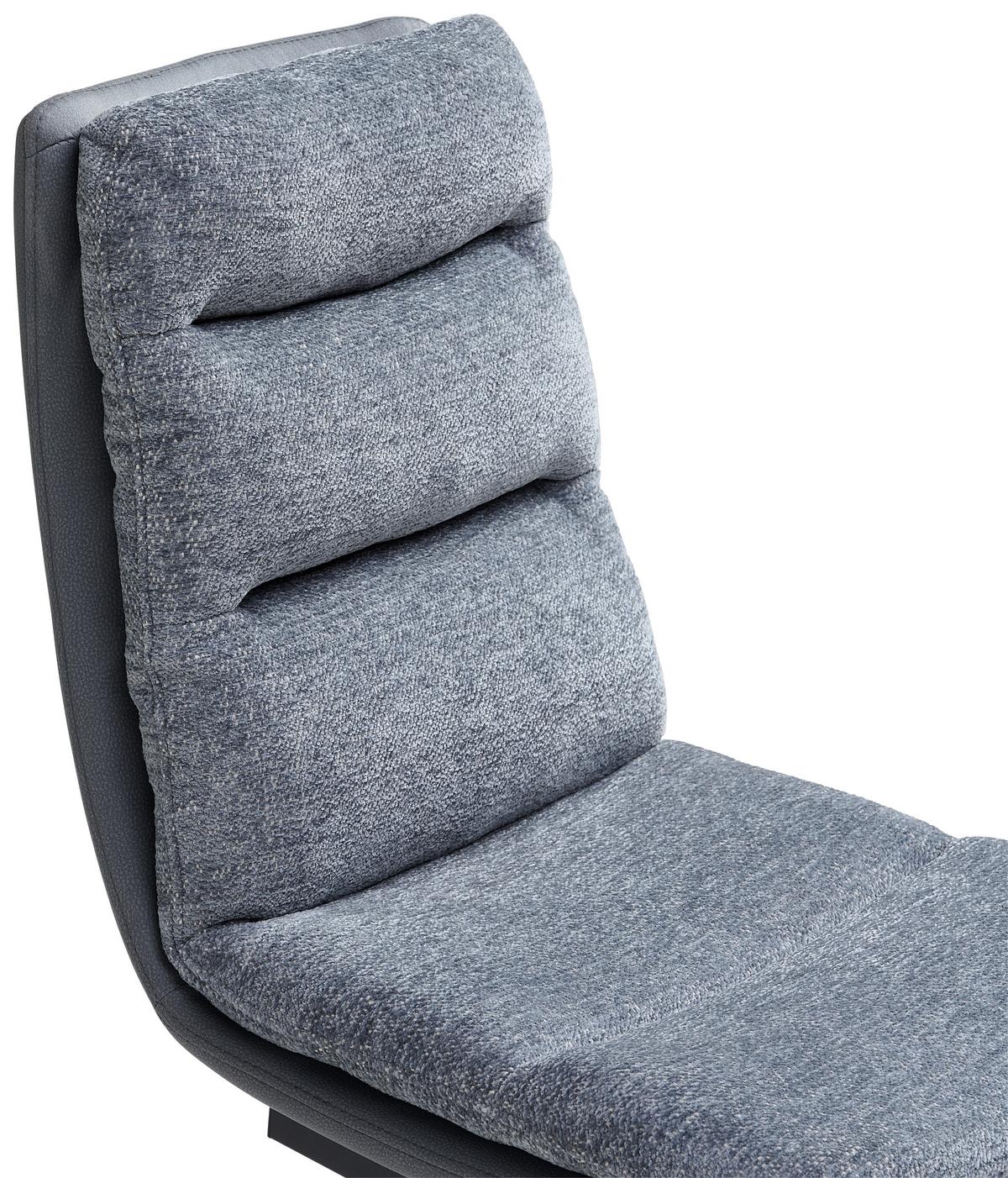 Schwingstuhl Grando - Schwarz/Grau, MODERN, Textil/Metall (45/91.5/62cm) - Livetastic