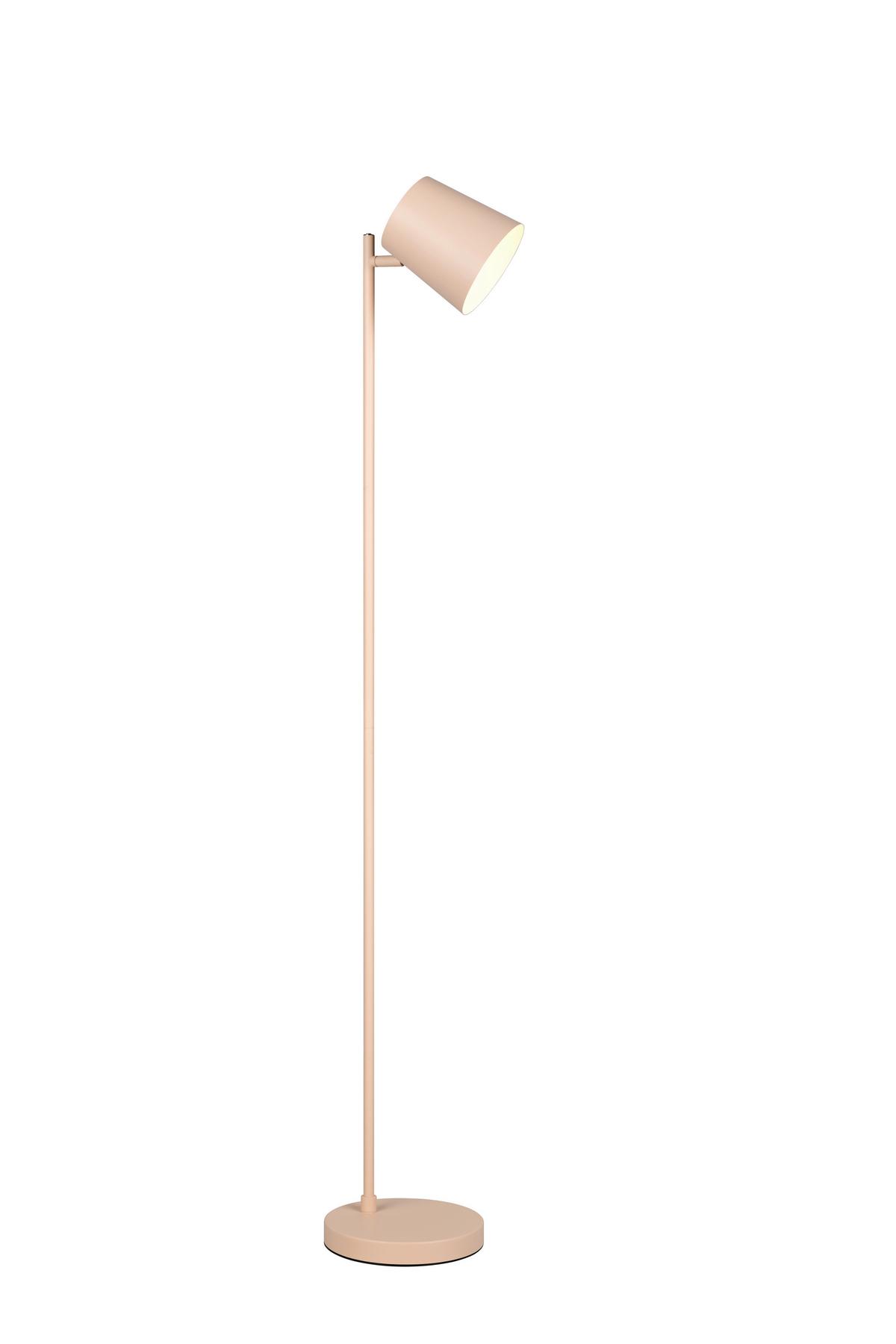 Akku-Stehleuchte Blake Weiß Sandfarben D: 20 cm - Sandfarben/Weiß, KONVENTIONELL, Metall (20/125cm)