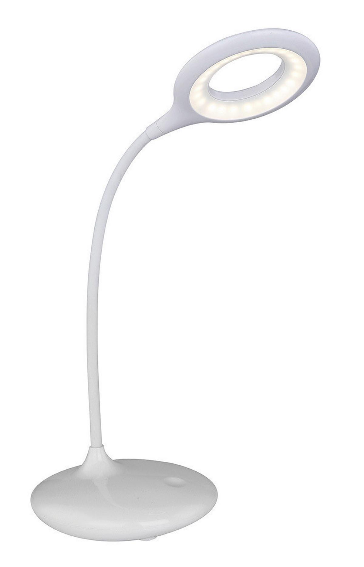 Led-tischleuchte 58377w - Weiß, Basics, Kunststoff (40/12,5/49cm) - Globo
