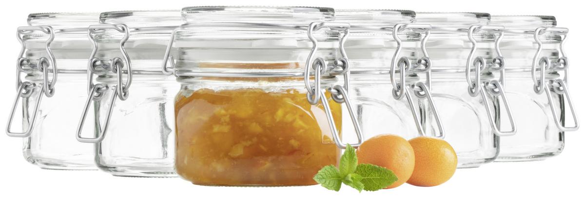 Einmachgläser 6er-set Gothika Je Ca. 300 Ml, Auslaufsicher - Transparent, Basics, Glas (300ml) - Mäser