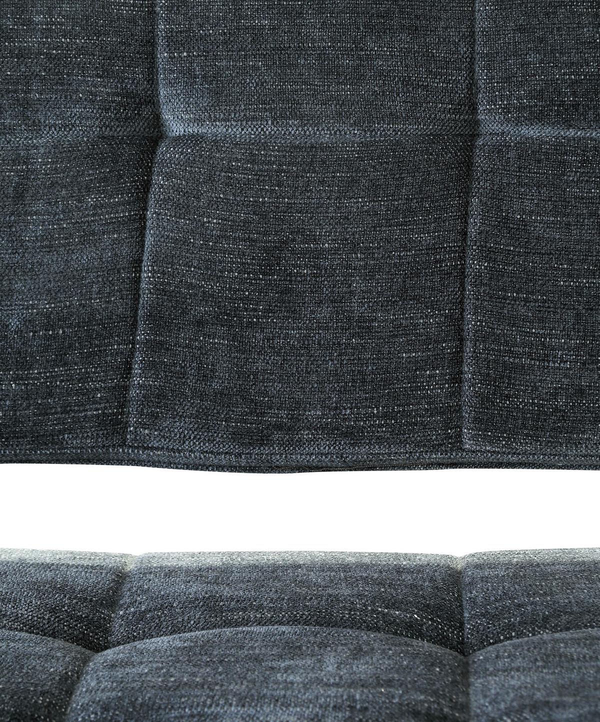 Eckbank Dunkelgrau Polyester Lavik 185x134 cm - Dunkelgrau/Schwarz, MODERN, Textil/Metall (185/134cm) - MID.YOU