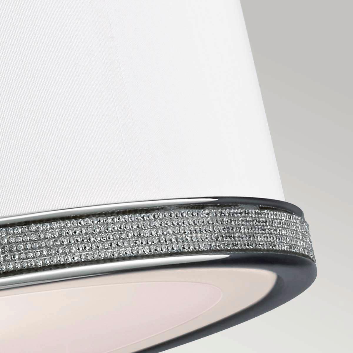 DECKENLEUCHTE FE-PAVE-F-S - Nickelfarben, KONVENTIONELL, Glas/Metall (33/17.4cm) - Elstead Lighting