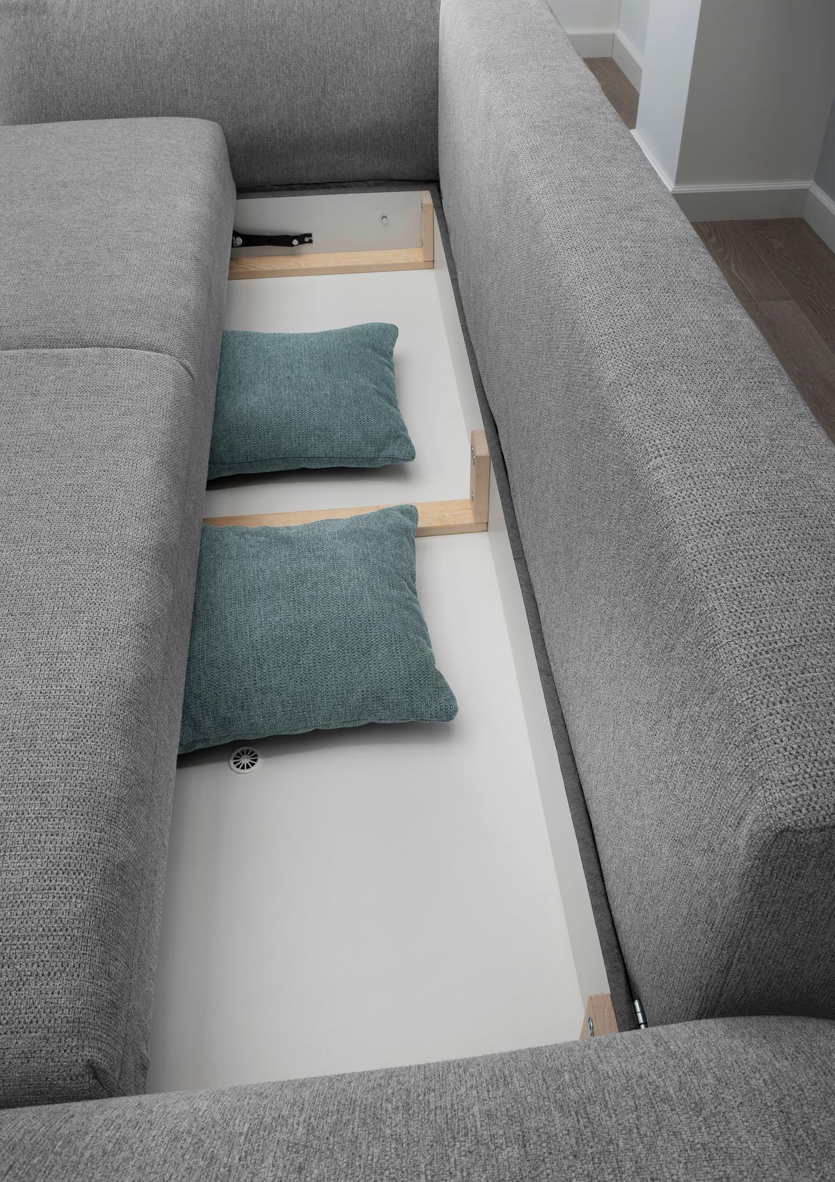 Bigsofa Pera, Silberfarben B: 242 cm - Chromfarben/Silberfarben, MODERN, Textil (242/71/90/131cm) - Livetastic