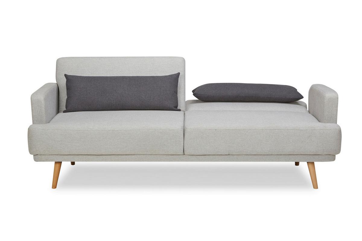 3-sitzer-sofa Hellgrau B: 214 Cm - Dunkelgrau/Hellgrau, MODERN, Textil (214/83/86cm) - Livetastic