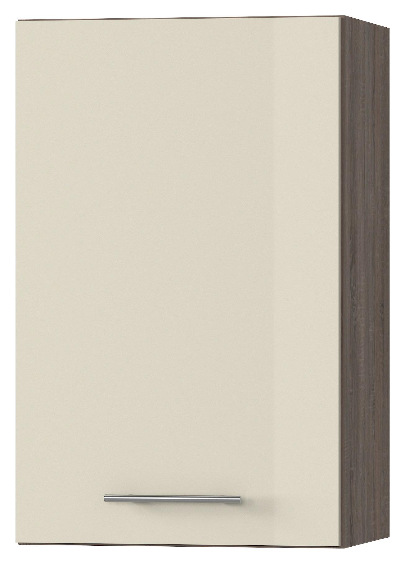 Felsőszekrény Corina 2 - bézs/tölgyfa színű, fa/fém (50/72,4/34,6cm)