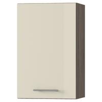 Felsőszekrény Corina 2 - bézs/tölgyfa színű, fa/fém (50/72,4/34,6cm)