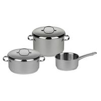 KOCHTOPFSET 3508-043 CRISTALL - Edelstahlfarben, Basics, Metall - Riess