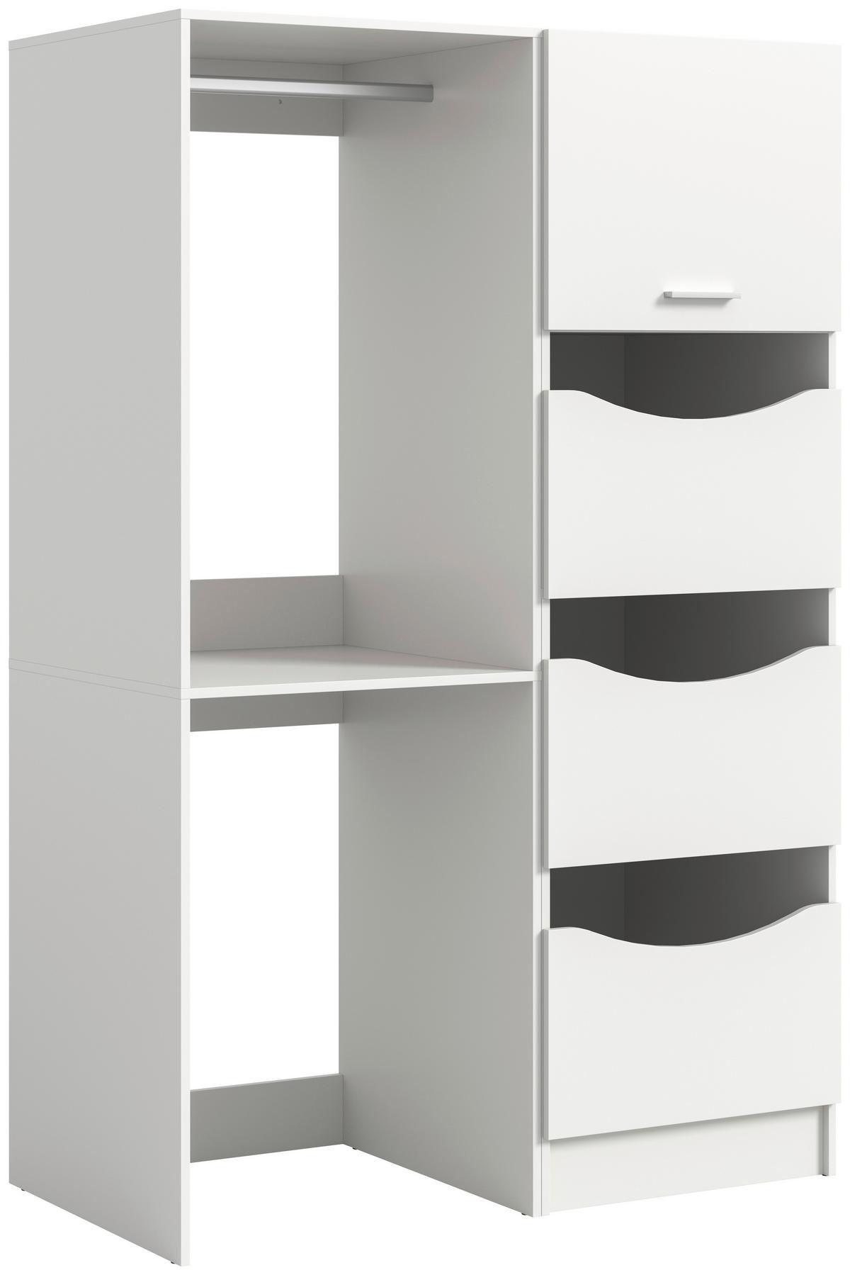 Hauswirtschaftsraum Free Weiß B: 116cm - Weiß, Basics, Holzwerkstoff (116/195/68cm) - MID.YOU