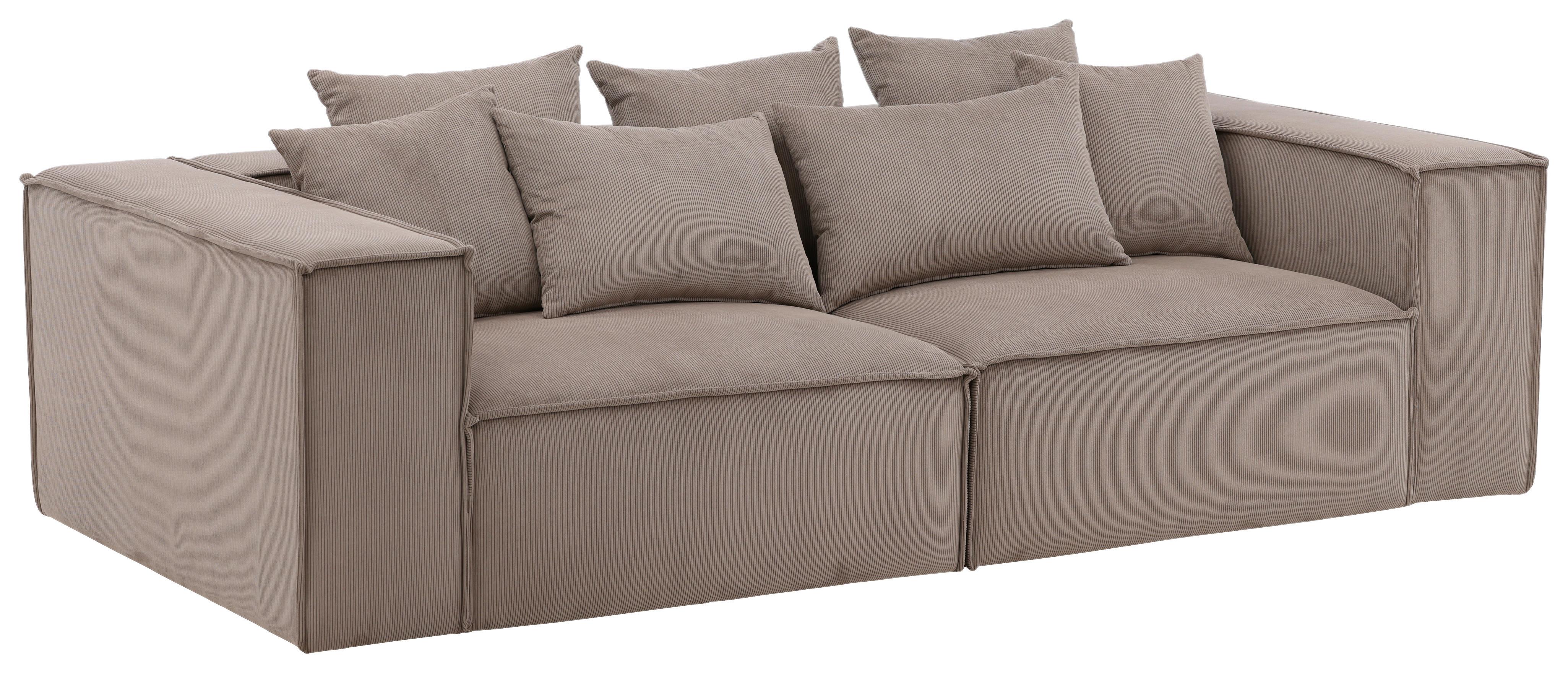 2-Sitzer-Sofa Gillholmen - Braun, Design, Holz/Kunststoff (232/80/116cm) - Livetastic