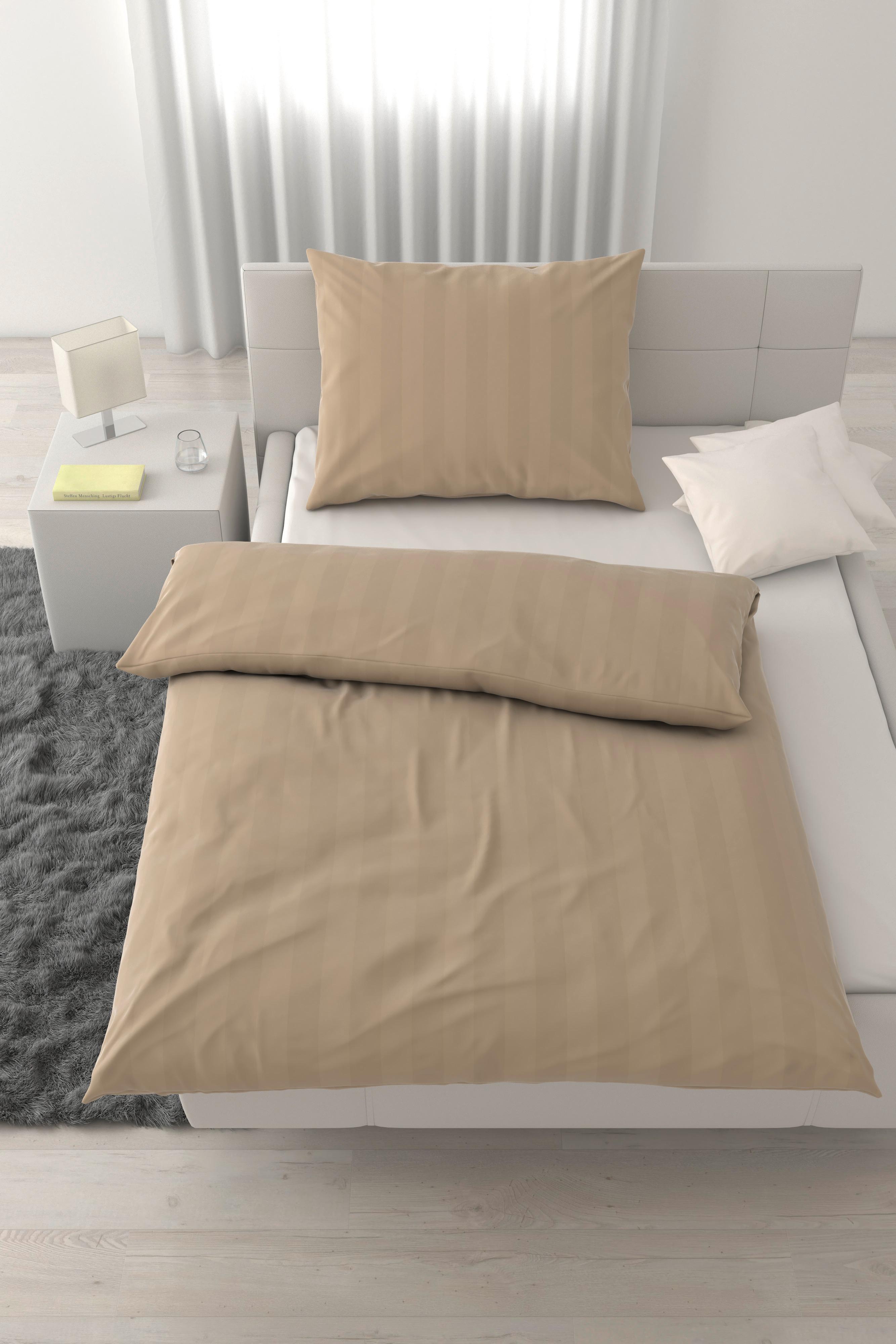POVLEČENÍ XENIA STREIF - béžová, Moderní, textil (140/200cm) - Premium Living