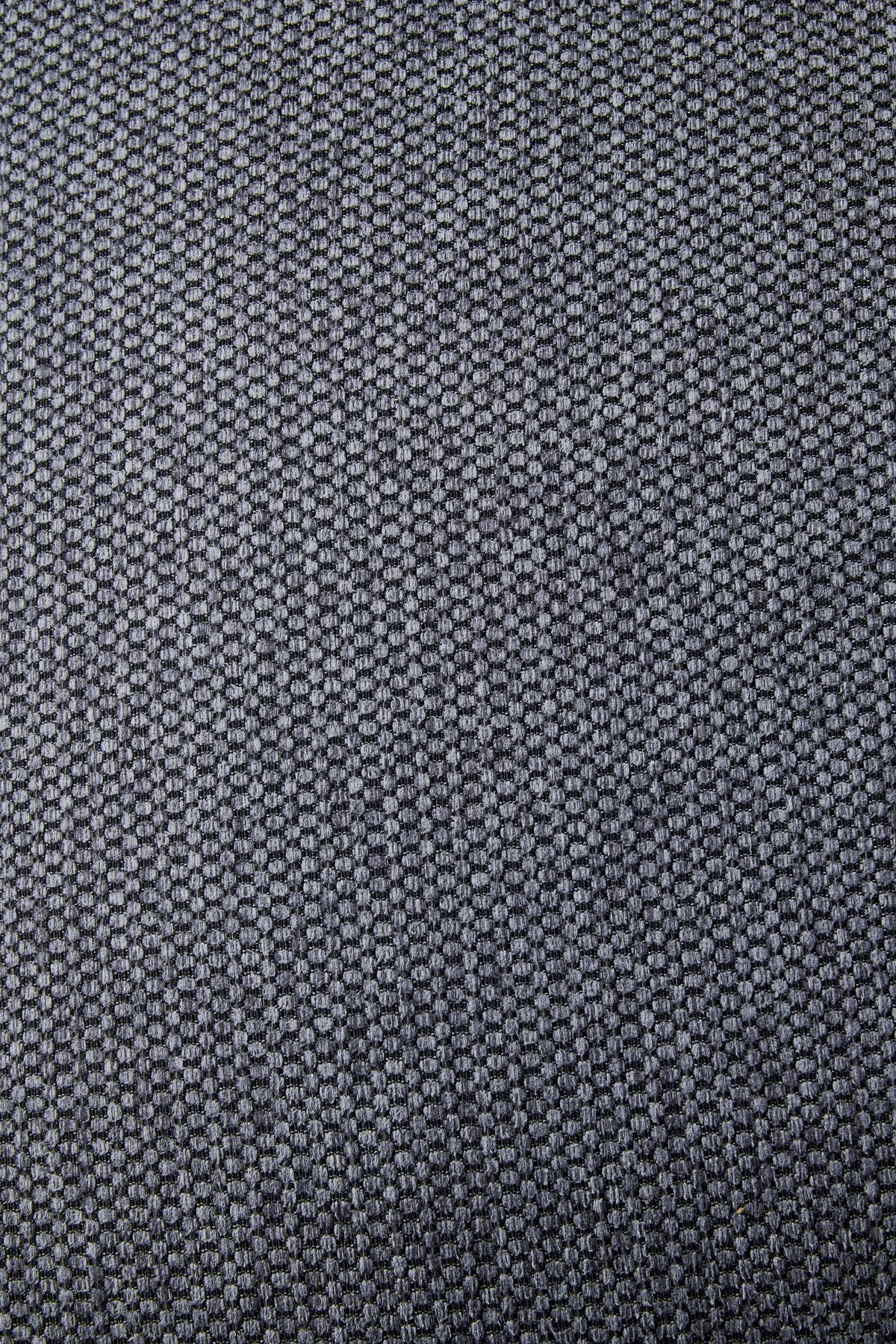 Armlehnstuhl Emilia Webstoff grau, B: 55cm - Schwarz/Grau, MODERN, Holz/Textil (55/88/65cm)