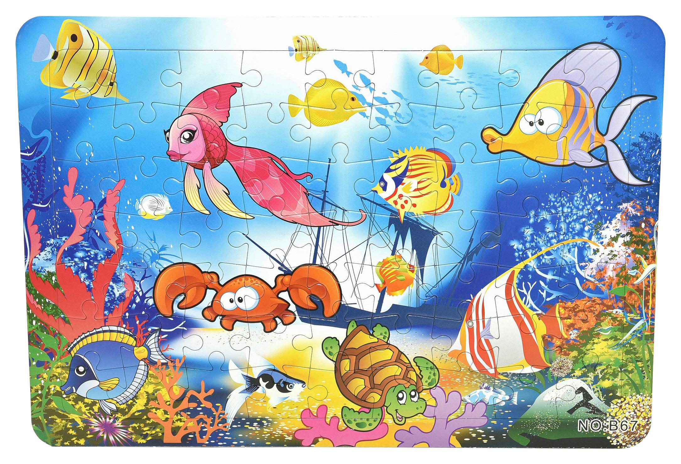 Puzzle Foline Ab 3 Jahren 63 Teile Versch. Motive - Multicolor, KONVENTIONELL, Karton (37,5/26/6cm)