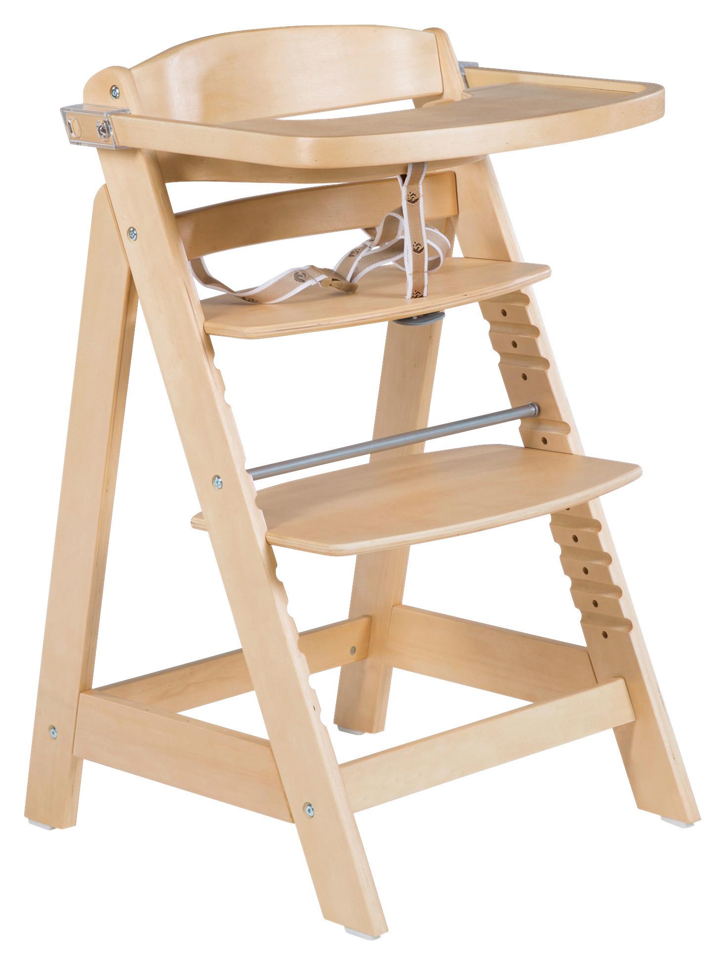 DETSKÁ JEDÁLENSKÁ STOLIČKA SIT UP CLICK & FUN - prírodná farba, Konventionell, kompozitné drevo (50/80/54cm)