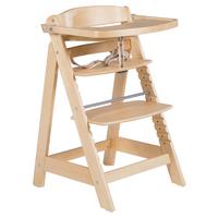 DETSKÁ JEDÁLENSKÁ STOLIČKA SIT UP CLICK & FUN - prírodná farba, Konventionell, kompozitné drevo (50/80/54cm)