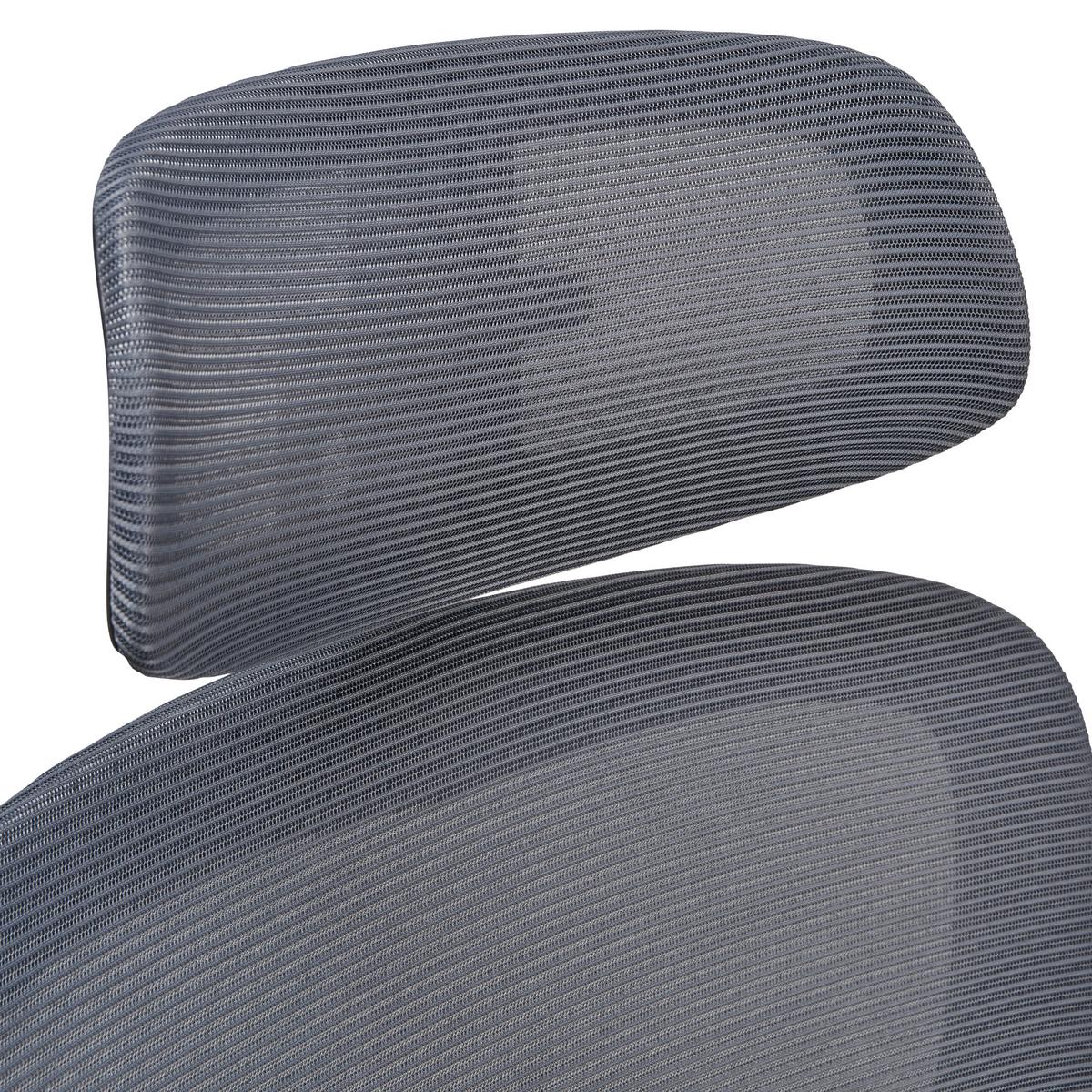 Drehstuhl Parma - Schwarz/Grau, MODERN, Kunststoff/Textil (65/115-123/68cm) - Livetastic