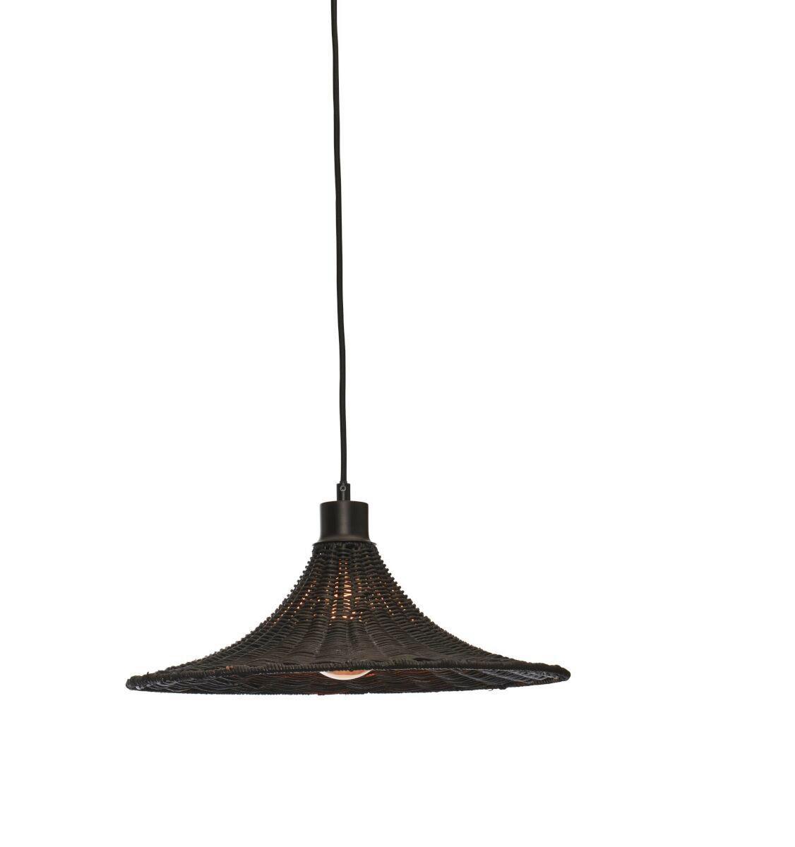 Hängeleuchte Borabora/H/4012/B - Schwarz, Trend, Holz (40/12cm) - Good & Mojo