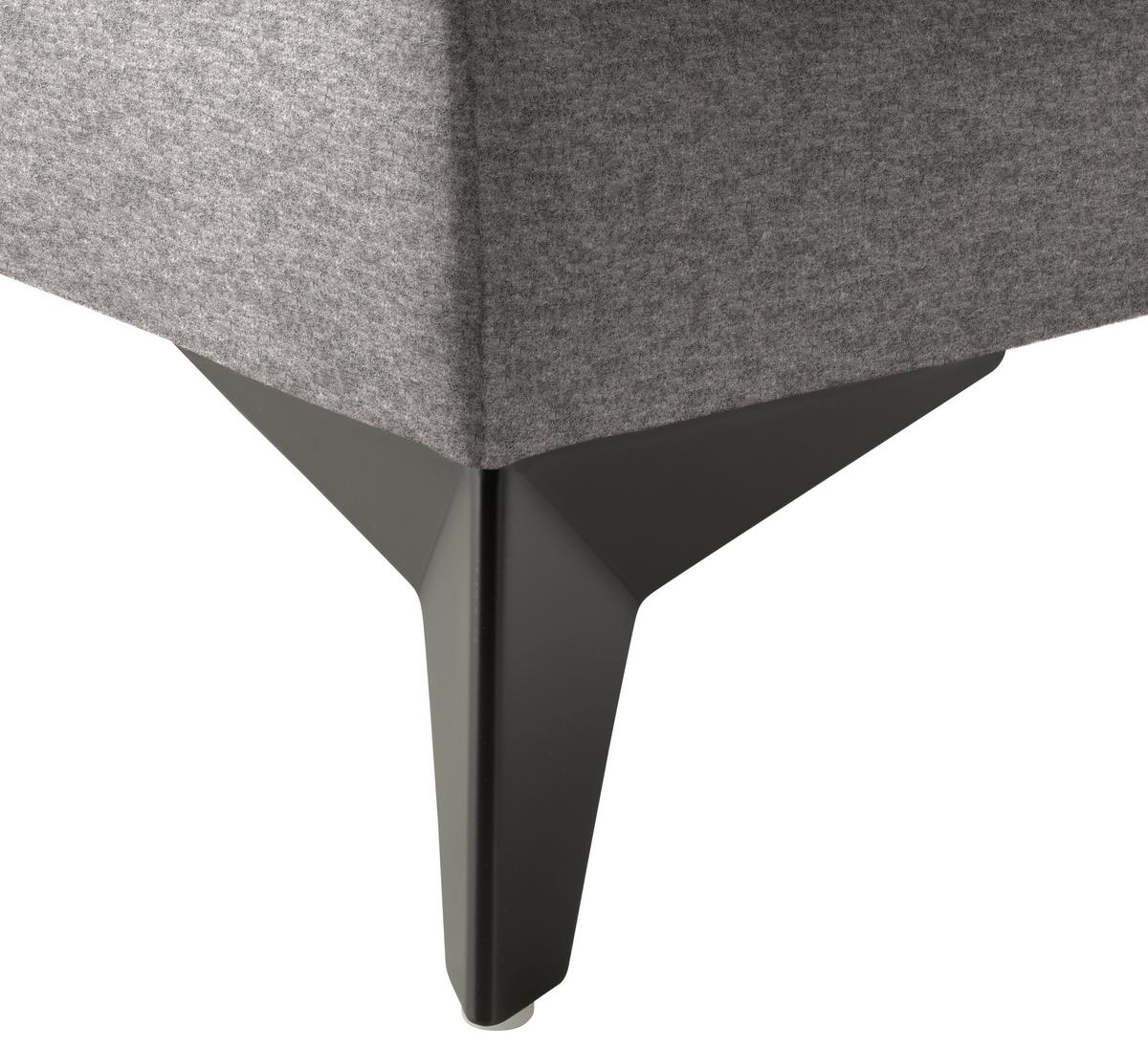 Sedacia súprava U SIERRA, pravá, sivobéžová INFINITY - čierna/sivobéžová, Modern, kov/textil (181/364/230cm) - Mömax