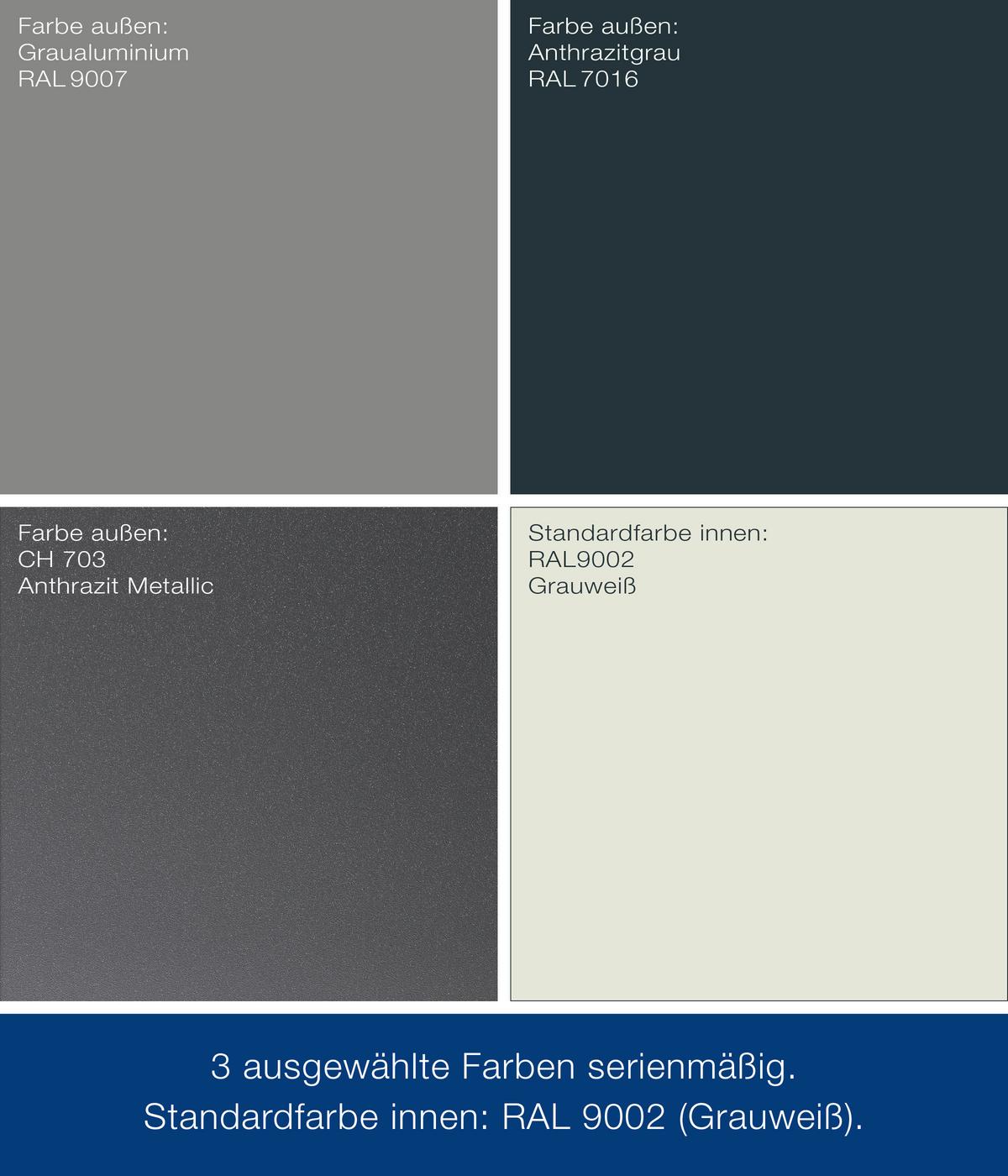 Gerätehaus Juno Satteldach Jsd2 - Anthrazit, Basics, Metall (189/219/181cm)