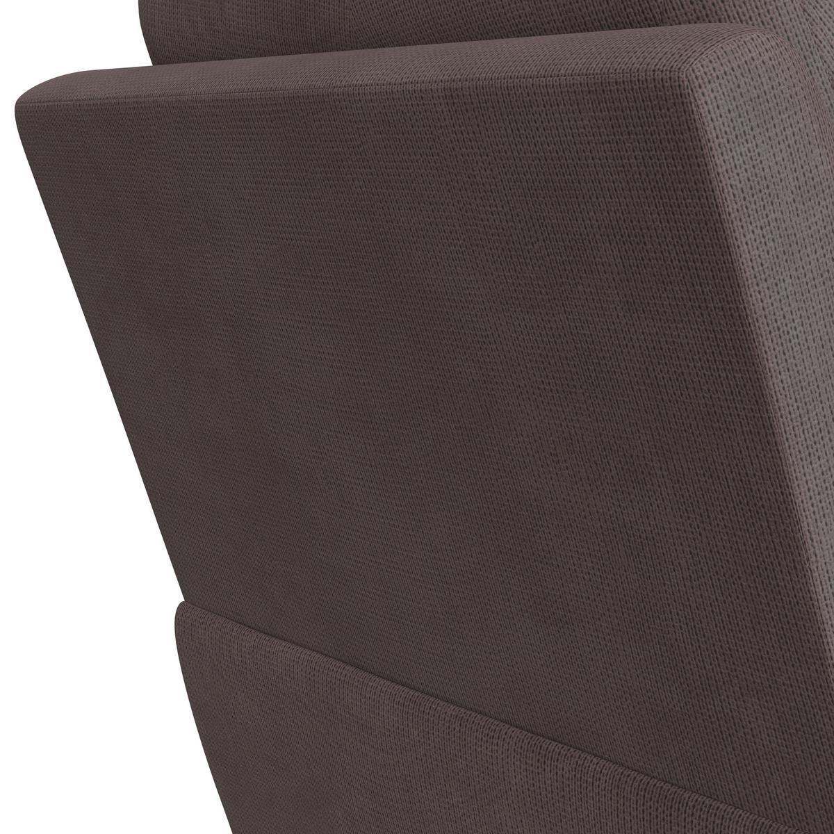 Relaxsessel Mario Webstoff braun, B: 89 cm - Schwarz/Braun, MODERN, Textil/Metall (89/107/94cm) - James Wood