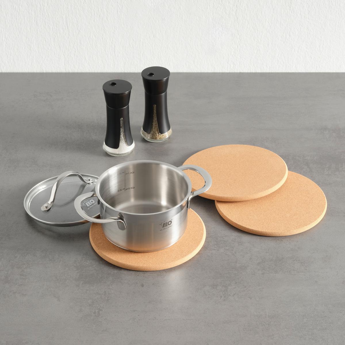 Podložka pod hrniec CORKY - prírodná farba, Konventionell, drevo (19cm) - Mömax