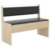 Sitzbank Esal Honigeiche B: 110 cm - Honigeiche/Weiß, MODERN, Holzwerkstoff (110/80/42cm) - MID.YOU