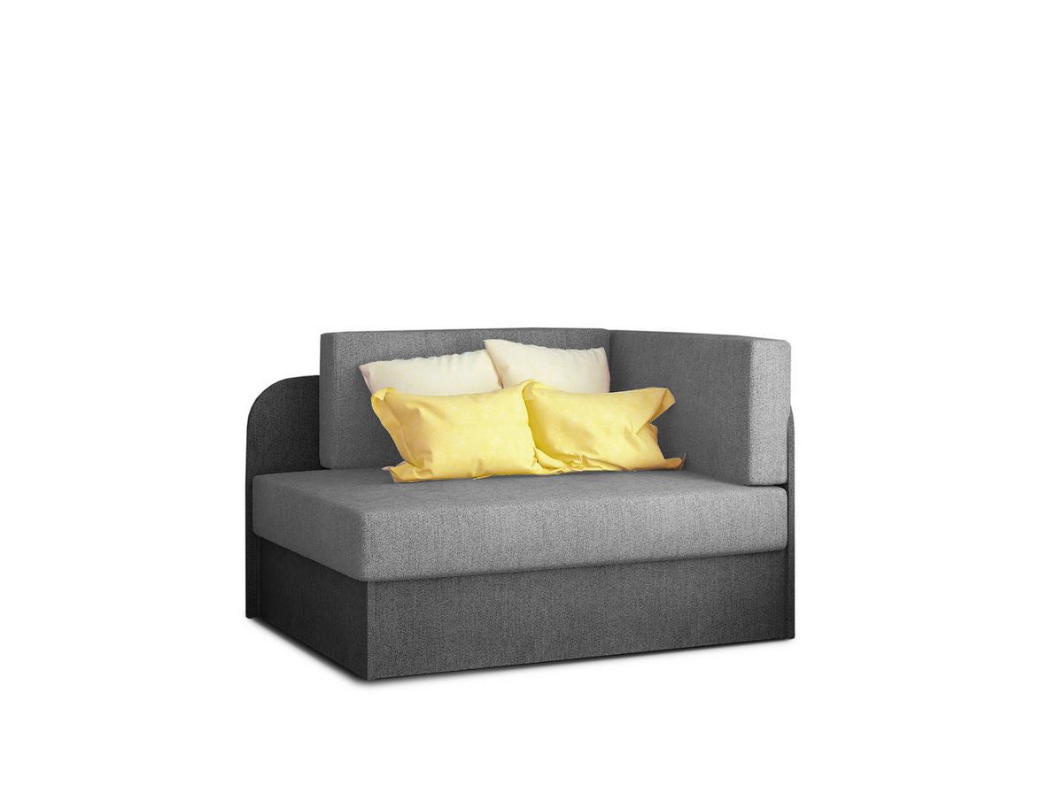 Récamiere Rosa Rechts Grau, Hellgrau, B: 104 Cm - Hellgrau/Schwarz, Design, Textil (104/60/75cm) - MID.YOU