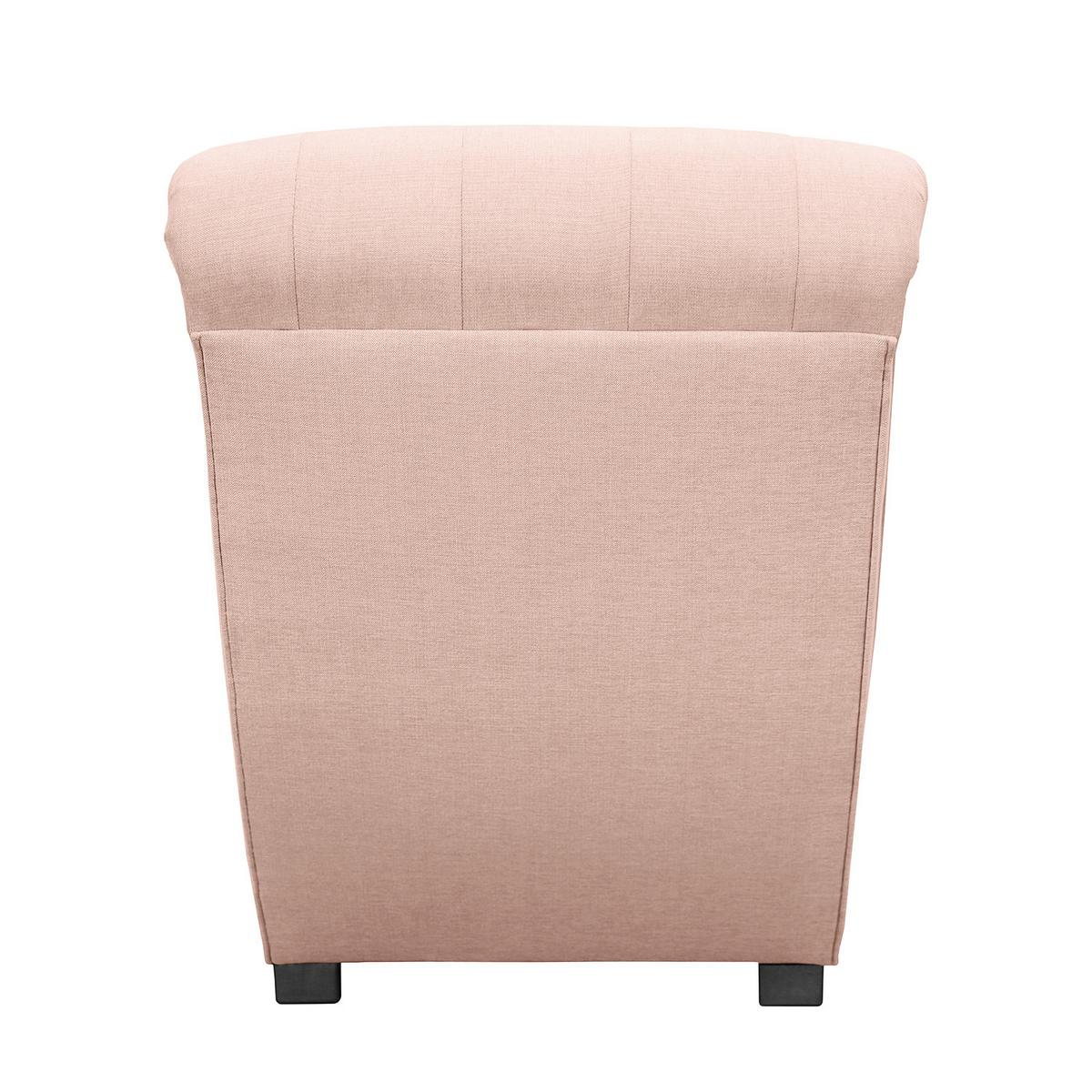 Relaxliege Sofia Rosa B: 67 cm - Schwarz/Rosa, Design, Textil (67/90/159cm) - P & B