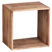 Malý regál Mumbai masív - barvy akácie, Moderní, dřevo (43,5/43,5/33cm) - MID.YOU