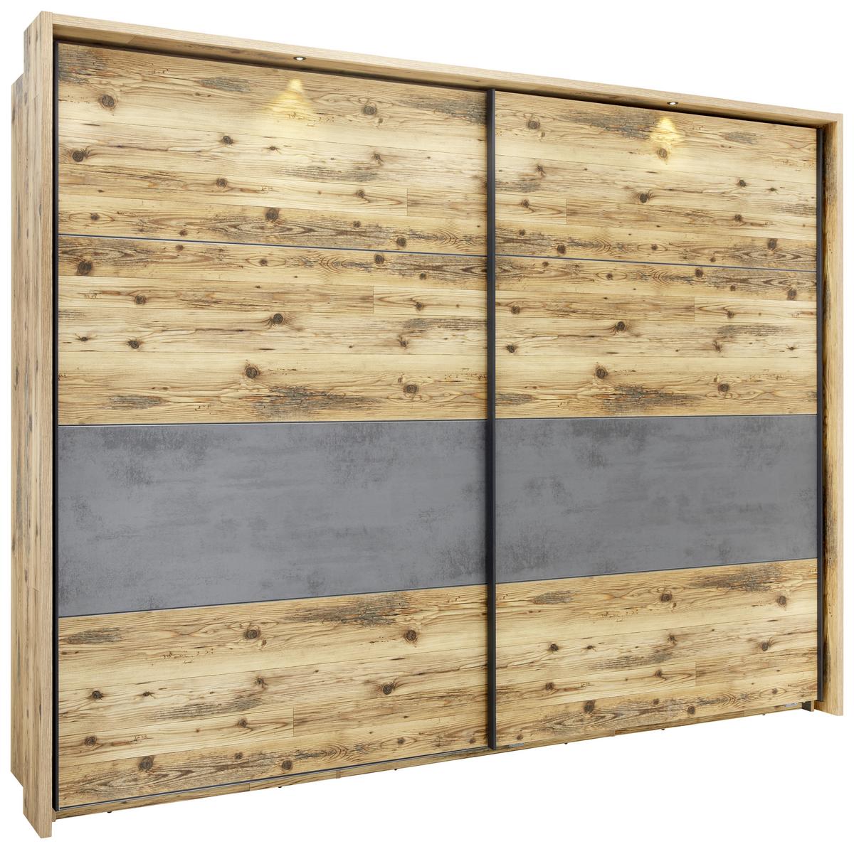 Passepartout-rahmen Alicant Für B: 280 Cm Mit Beleuchtung - Fichtefarben, Basics, Holzwerkstoff (280/215/23cm) - Luca Bessoni