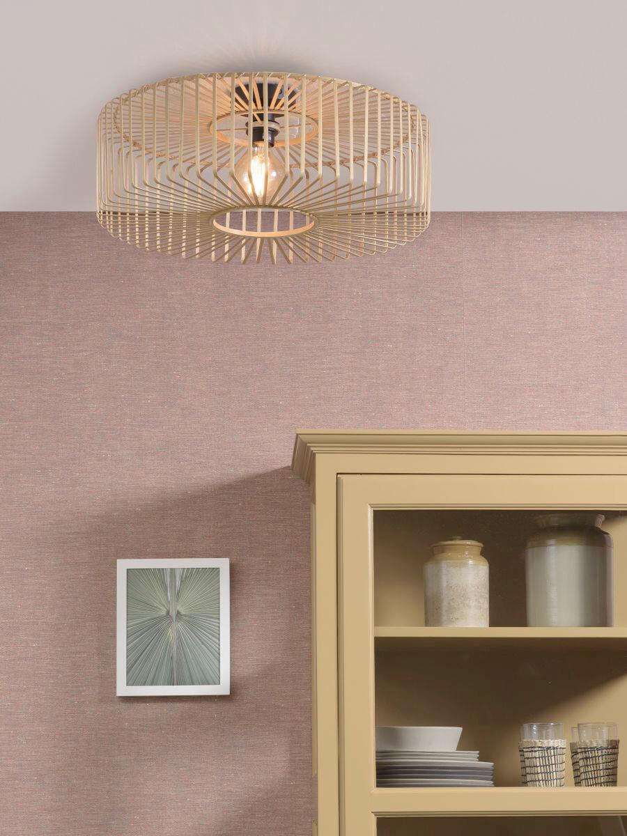 Deckenleuchte Bromo/C/6018/N - Naturfarben, Trend, Holz (60/20cm) - Good & Mojo