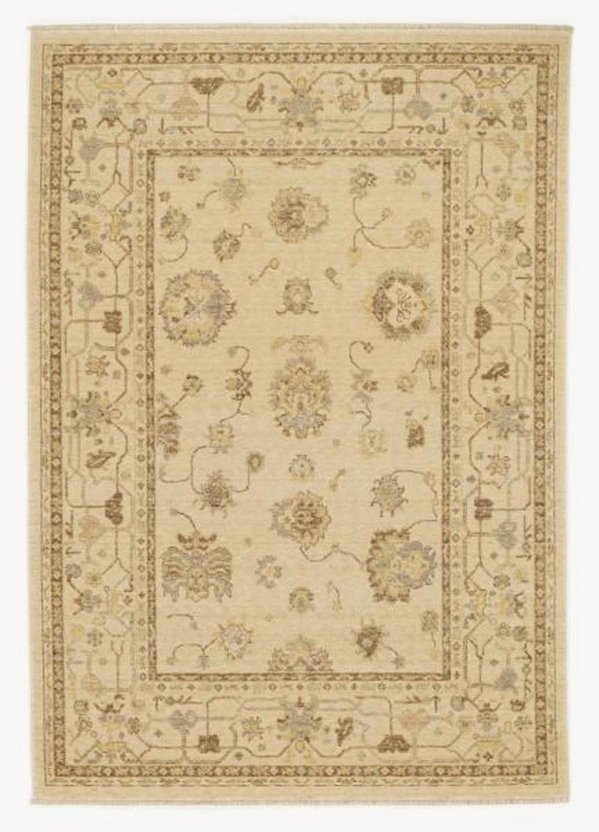 Orientteppich Larkana Sunai - Creme, Basics, Textil (90/160cm) - Cazaris