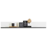 Falipolc Alassio - grafitszürke/fehér, Modern, faalapú anyag (120/17,5/21,6cm) - Luca Bessoni