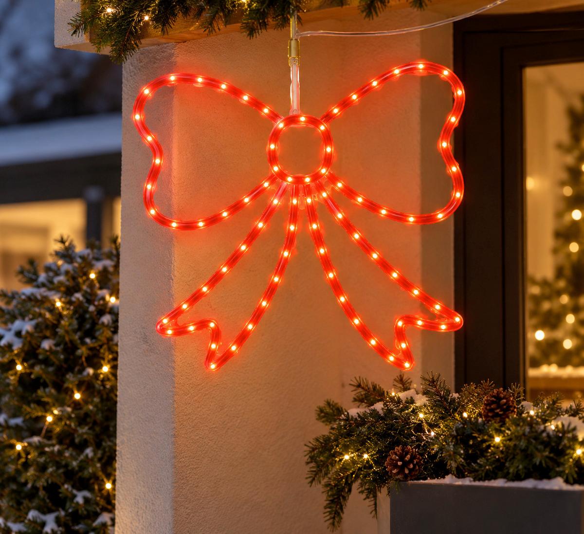 LED-DEKOLEUCHTE Timerfunktion - Rot, MODERN, Kunststoff (54,5/1/49,6cm)