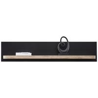 Wandboard Game B: 120 cm Schwarz Matt/Eiche Dekor - MODERN, Holzwerkstoff (120/25/22cm)