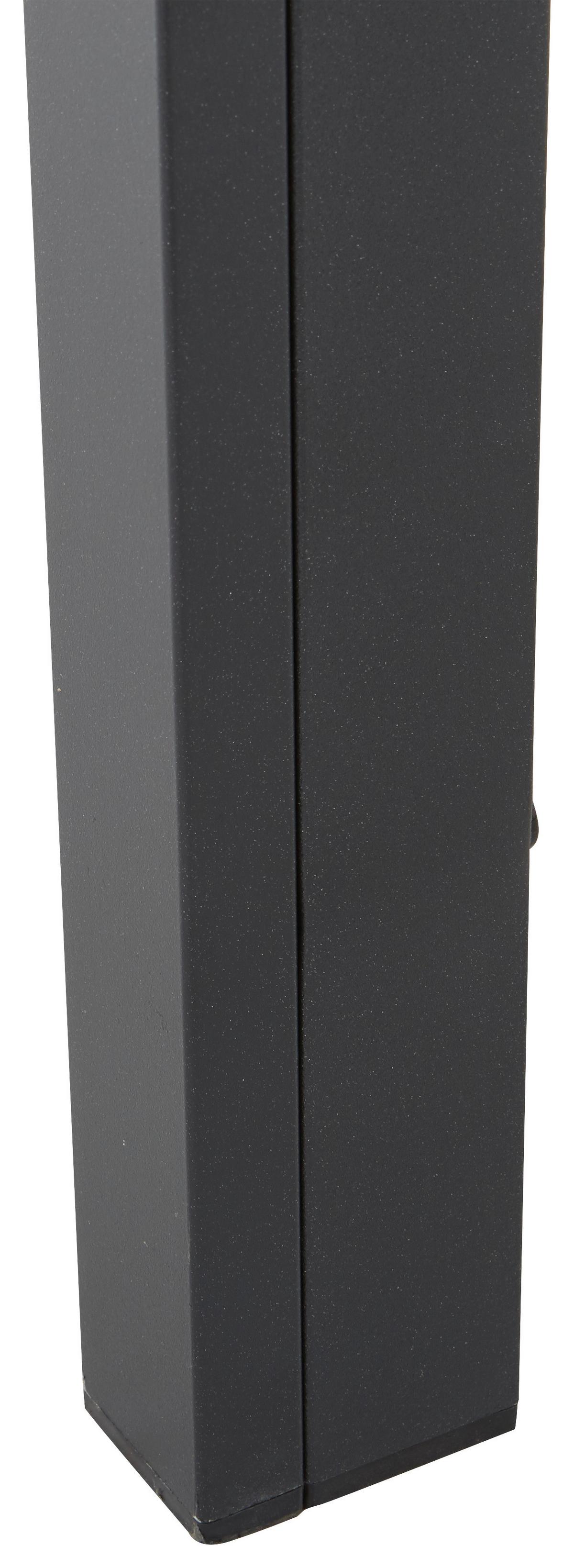 Gartentisch Milano Kunststoff/aluminium L 205 Cm - Dunkelgrau/Schwarz, MODERN, Kunststoff/Metall (205/74/90cm) - Beldano