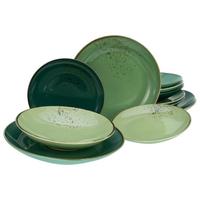 Jedálenský servis 12-dielny - viacfarebná, keramika (31,5/31,5/38cm) - Creatable