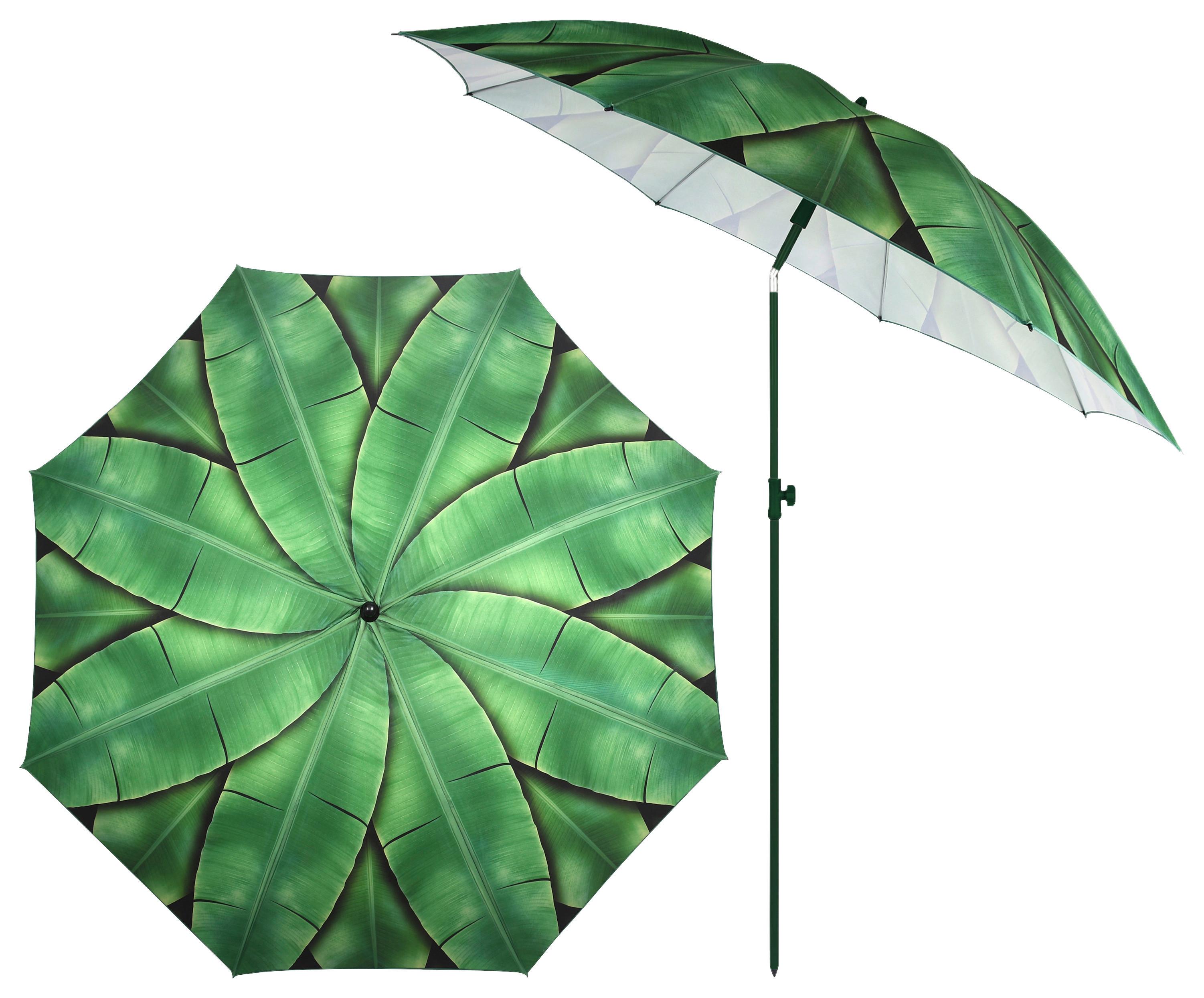 Sonnenschirm Jungle - Grün, Basics (180/218cm)