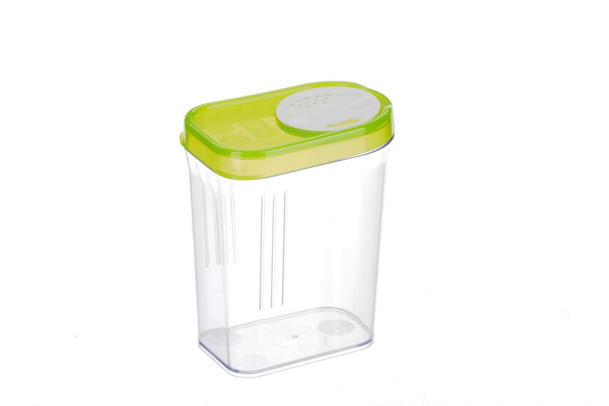 Schüttdose Cora ca. 250 ml, Spülmaschinengeeignet - Blau/Weiß, KONVENTIONELL, Kunststoff (8/5,5/10cm)